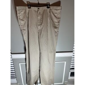 Haggar 48waist Raw‎ Edge Khaki Pants Hem To Length NWT